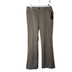 MOSSIMO Modern Fit Brown Herringbone Bootcut Dress Pants Slacks Size 8 NEW
